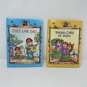 Set of 2 Little Critter Book Club HC Books, Taking Care of Mom & Just Like Dad